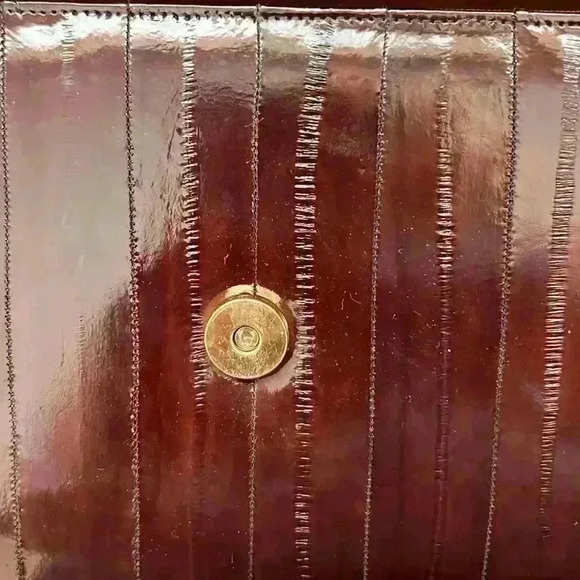 VINTAGE EEL SKIN SHELL DESIGN CLUTCH - Picture 8 of 10